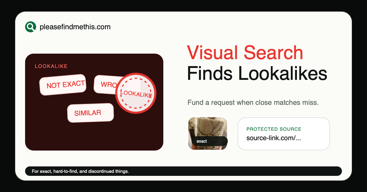 Google Lens only finds similar items? What to try next reference image